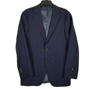 Suitsupply Havana Traveller Blazer Navy Reda Super 110s Wool P3788I Men US 38R